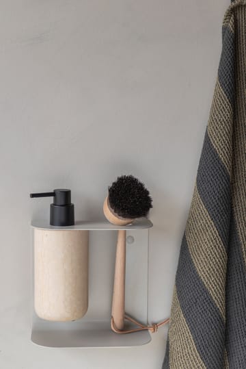 Carry vegghengt holder dobbel - Sand grey - Mette Ditmer