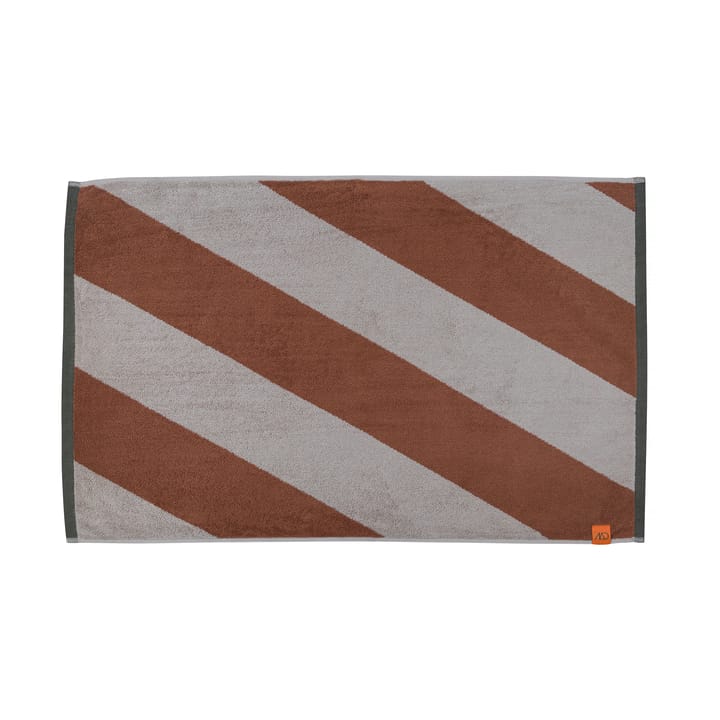 Diagonal baderomsmatte 50x80 cm - Brick - Mette Ditmer