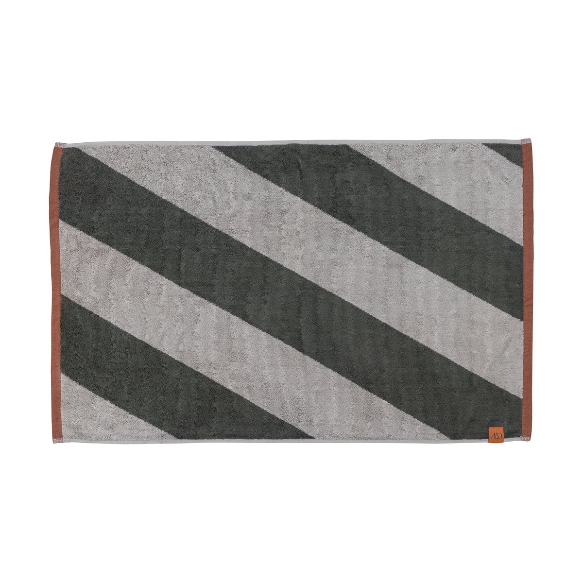 Bilde av Mette Ditmer Diagonal baderomsmatte 50x80 cm Dark olive