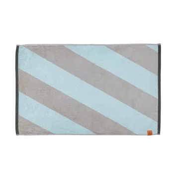 Diagonal baderomsmatte 50x80 cm - Mint - Mette Ditmer