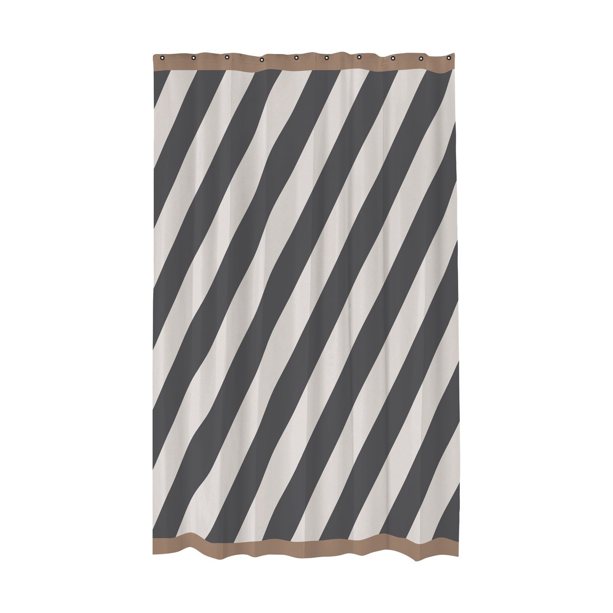 Mette Ditmer Diagonal dusjforheng 150x200 cm Dark grey