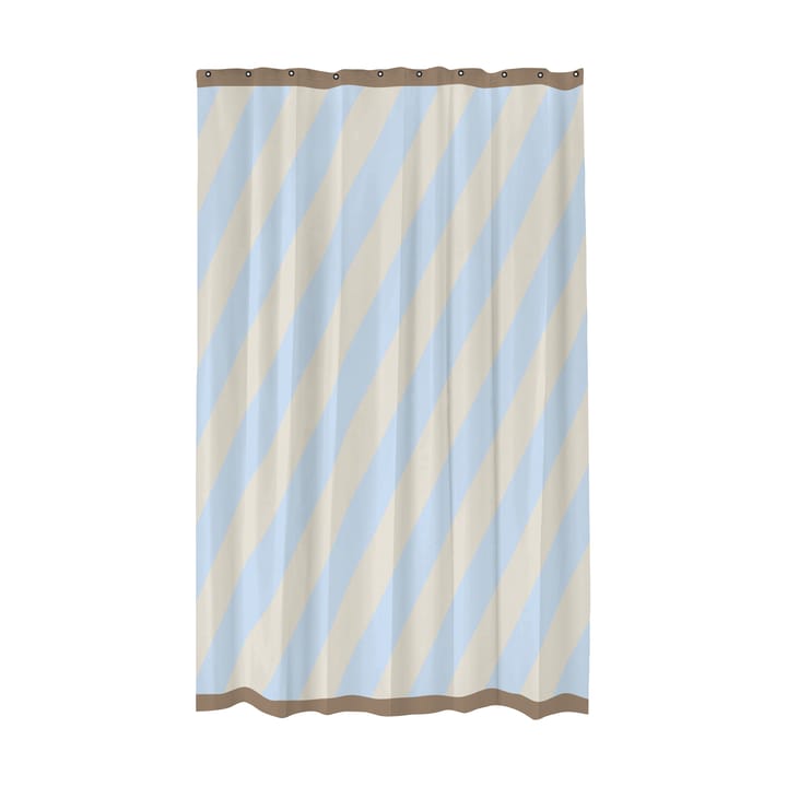 Diagonal dusjforheng 150x200 cm - Light blue - Mette Ditmer