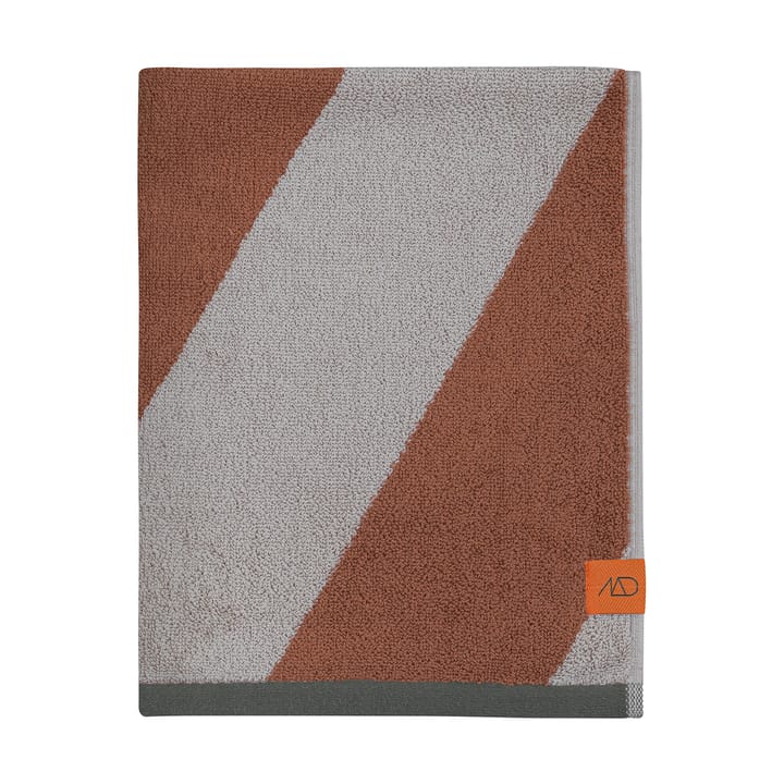 Diagonal håndkle - Brick, 50x90 cm - Mette Ditmer