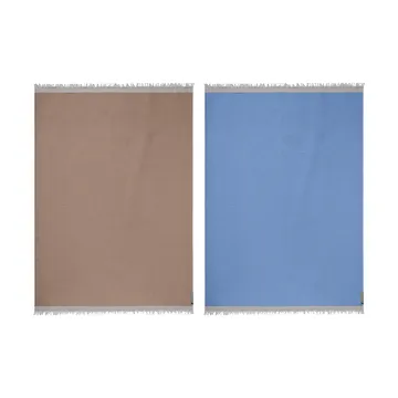 Duet pledd - Beige-Blue (beige-blå), 130x175 cm - Mette Ditmer