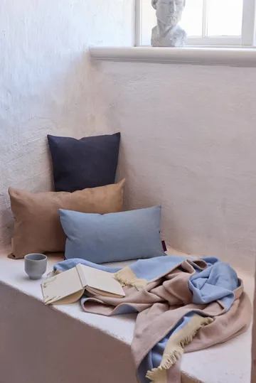 Duet pledd - Beige-Blue (beige-blå), 130x175 cm - Mette Ditmer