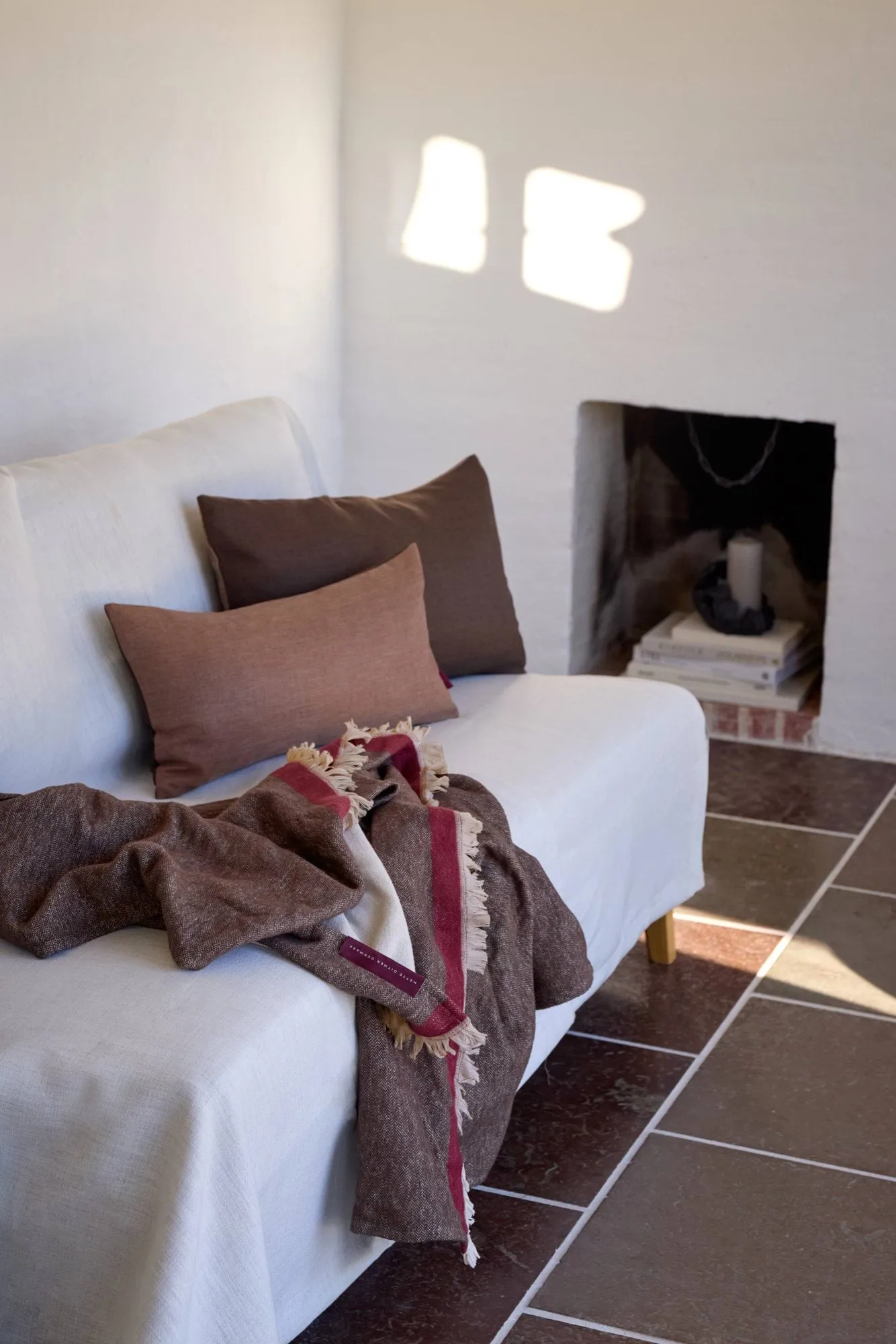 Duet pledd, Brown-Beige (brun-beige), 130x175 cm Mette Ditmer