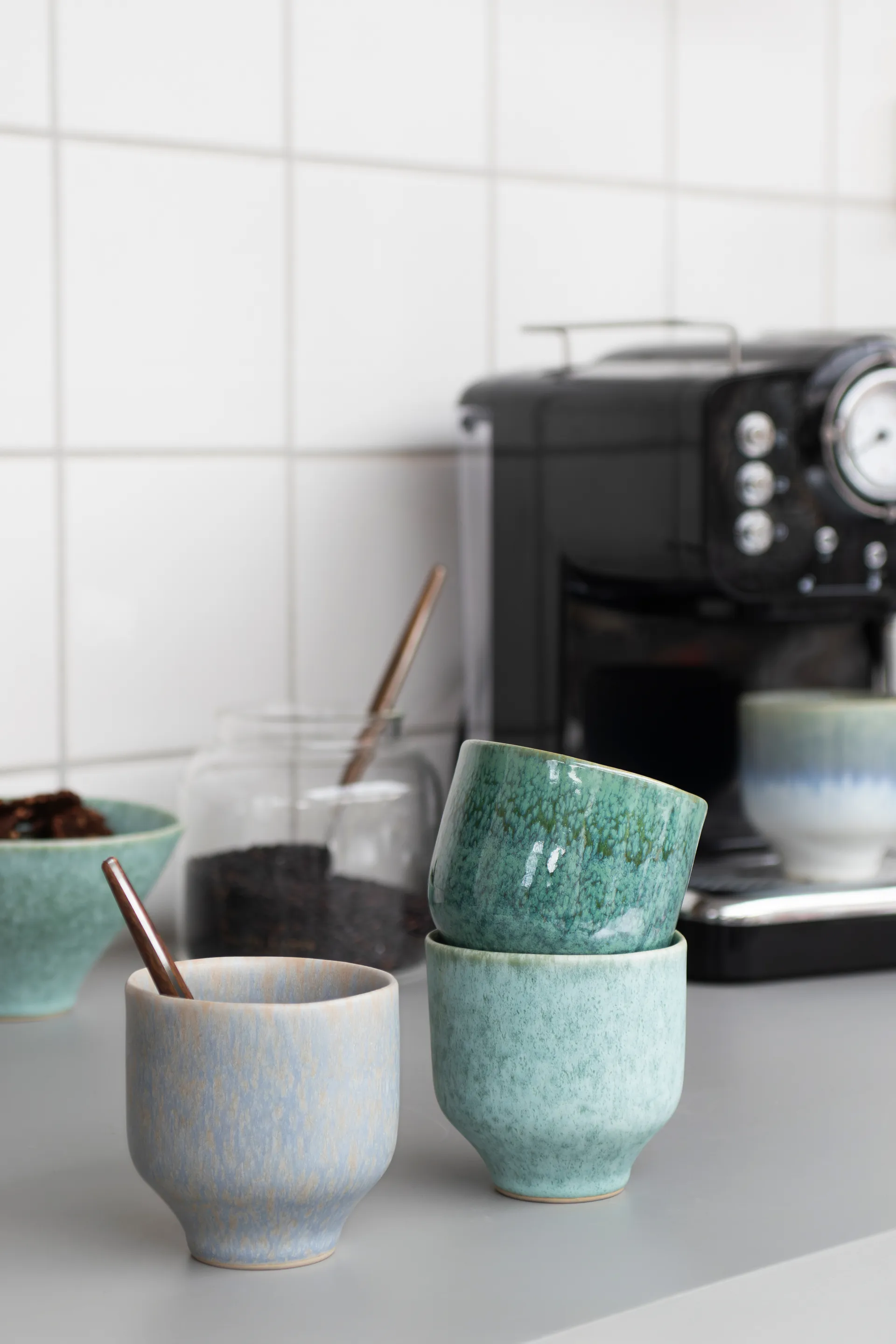 Elements krus 2-pakning, Green Mette Ditmer