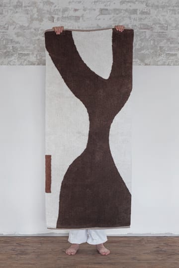 Figura teppe - Brown, 70x150 cm - Mette Ditmer