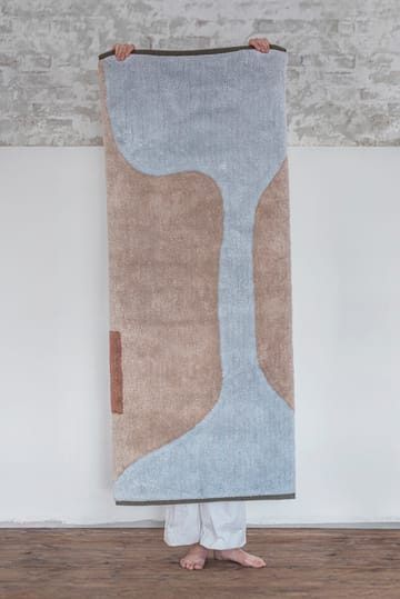 Figura teppe - Light blue, 70x150 cm - Mette Ditmer