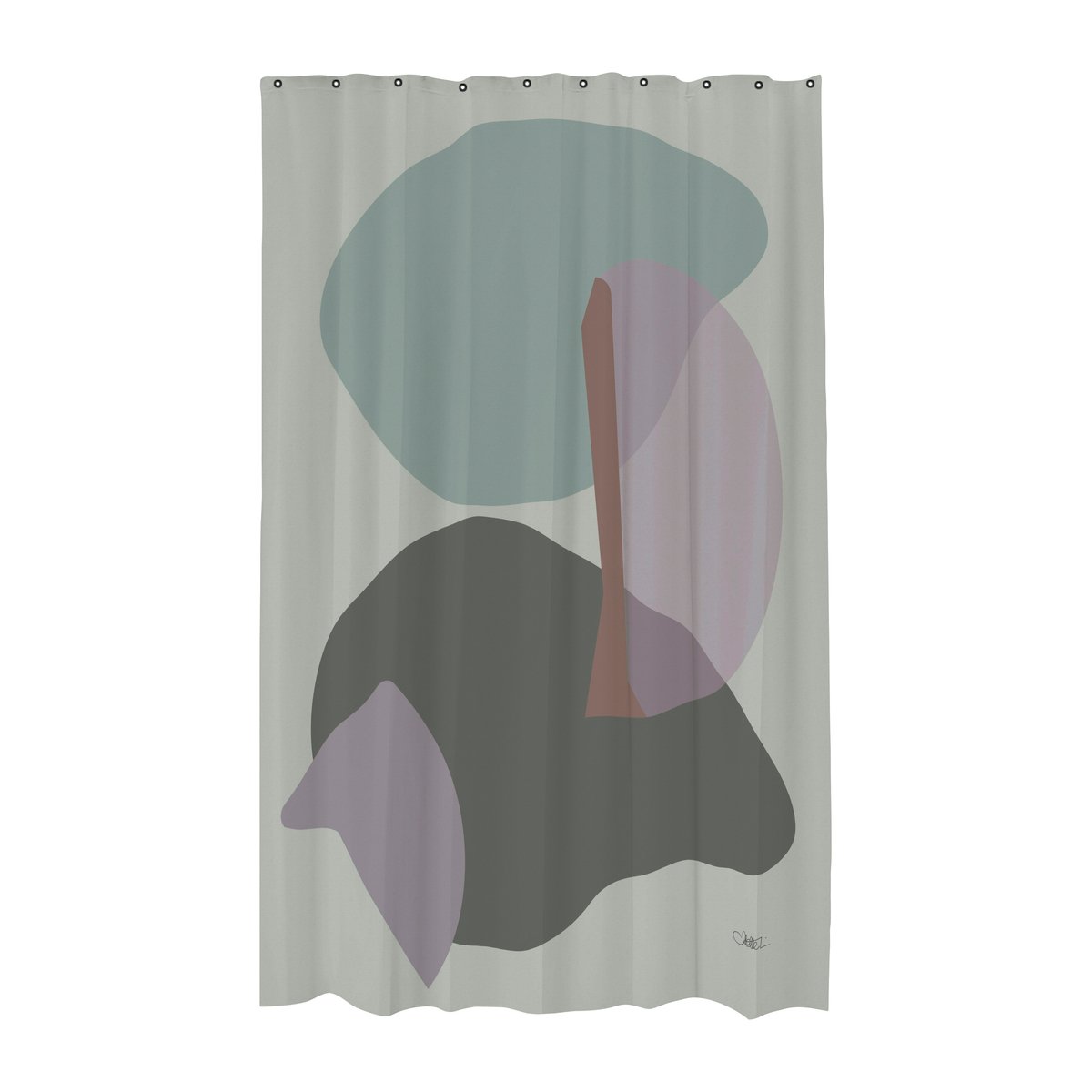 Mette Ditmer Gallery dusjforheng 150 x 200 cm Frost green