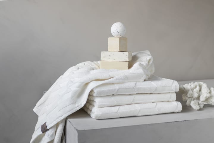 Geo badehåndkle 70 x 133 cm, Off white Mette Ditmer