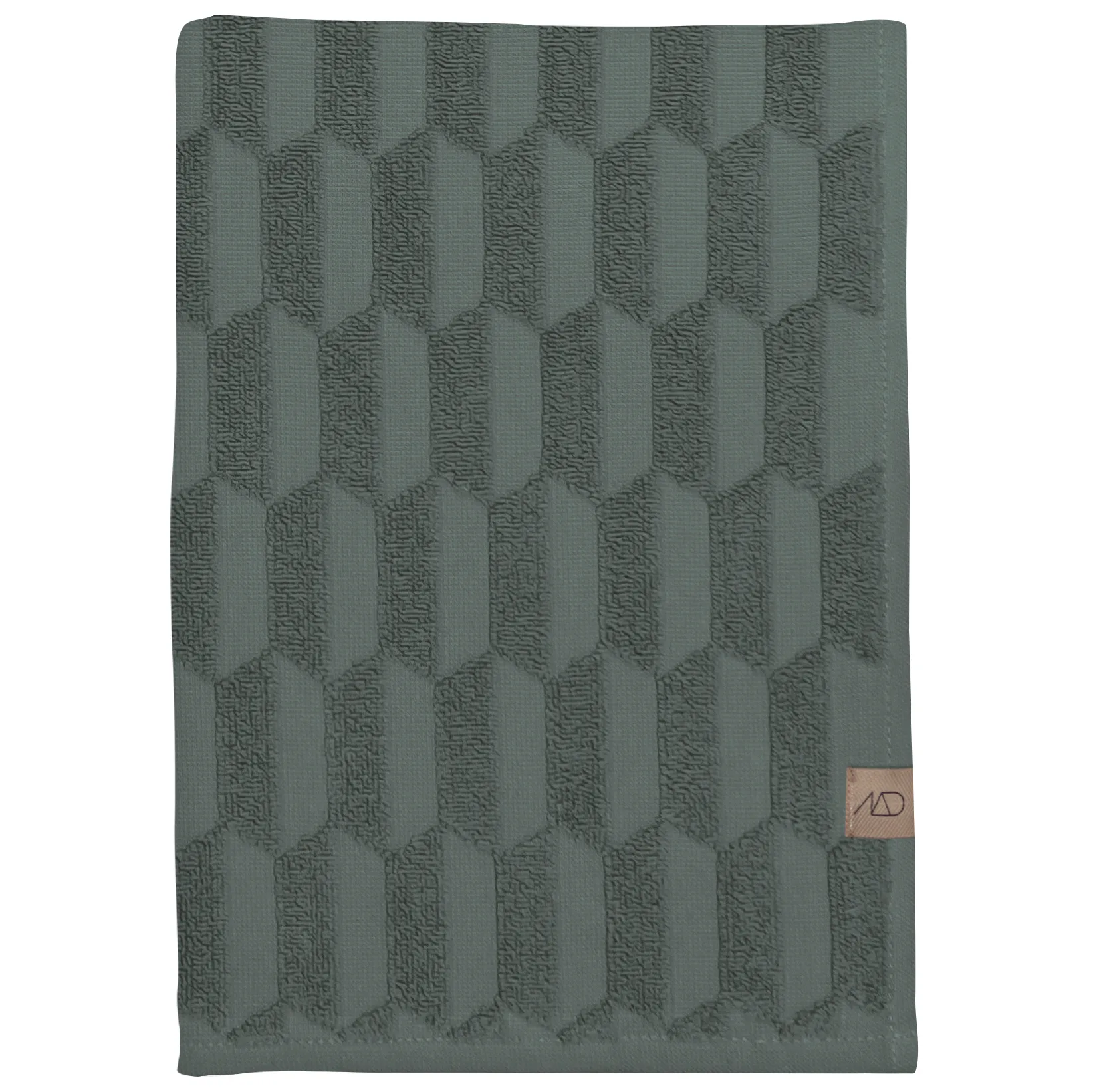 Geo badehåndkle 70 x 133 cm, Pine green Mette Ditmer