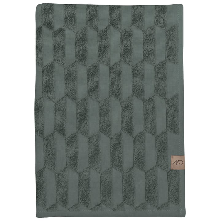 Geo badehåndkle 70 x 133 cm - Pine green - Mette Ditmer