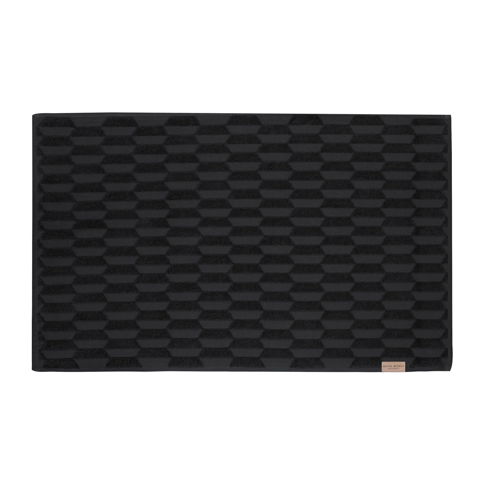 Geo baderomsmatte 50 x 80 cm, Black Mette Ditmer