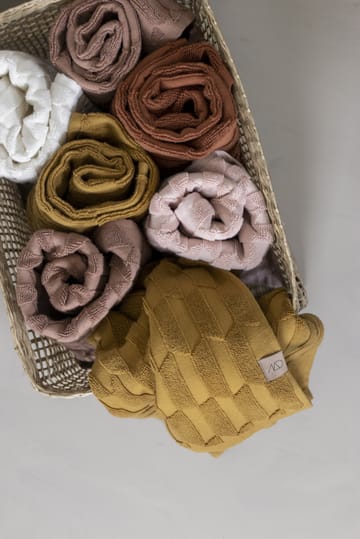 Geo gjesthåndkle 2-stk. - Powder rose - Mette Ditmer