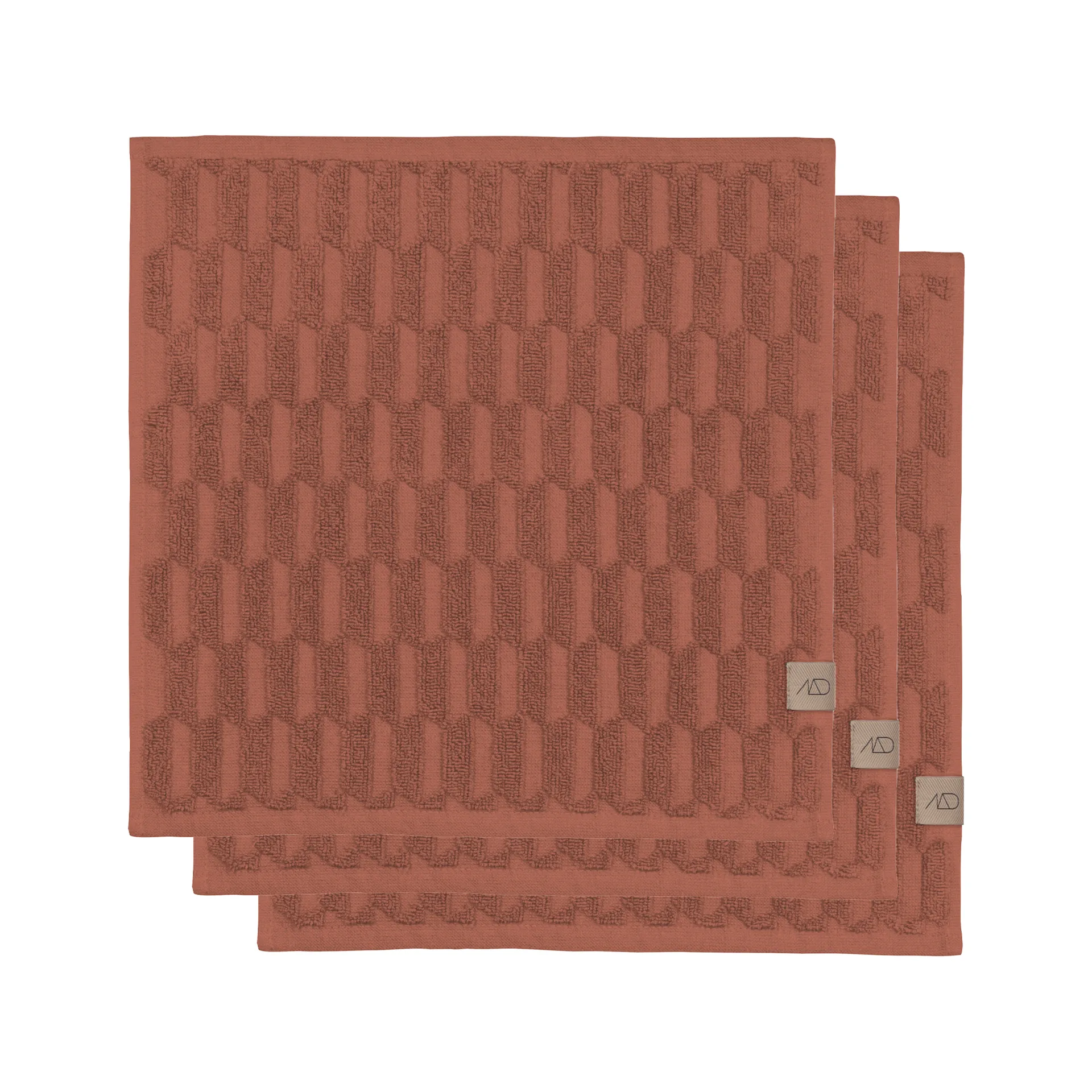Geo handkle 30 x 30 cm 3-pakning, Blush Mette Ditmer