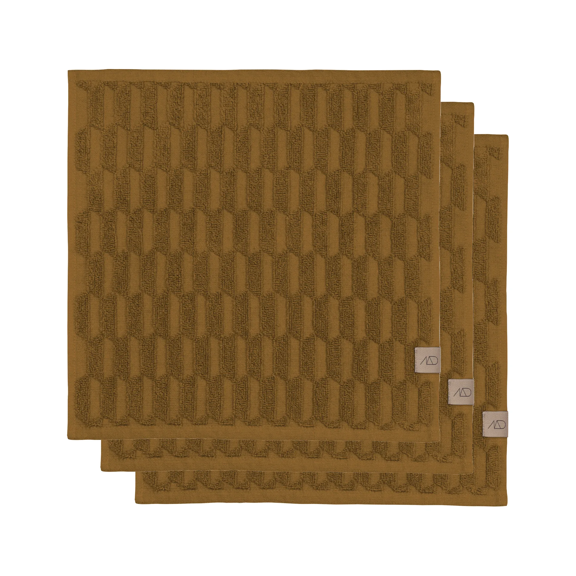 Geo handkle 30 x 30 cm 3-pakning, Curry Mette Ditmer