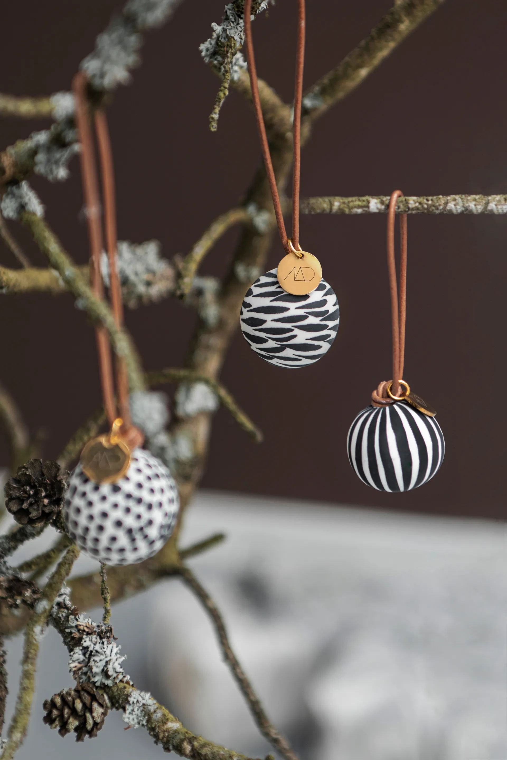 Globe juletrekule 3 deler, Black Mette Ditmer