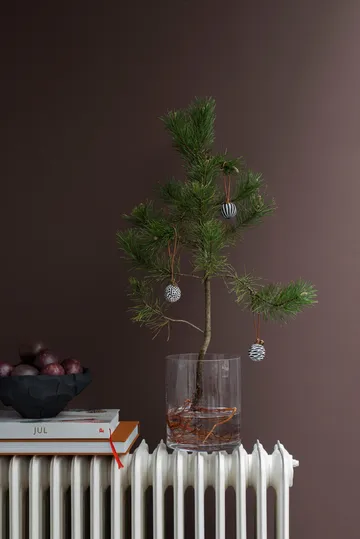 Globe juletrekule 3 deler - Black - Mette Ditmer