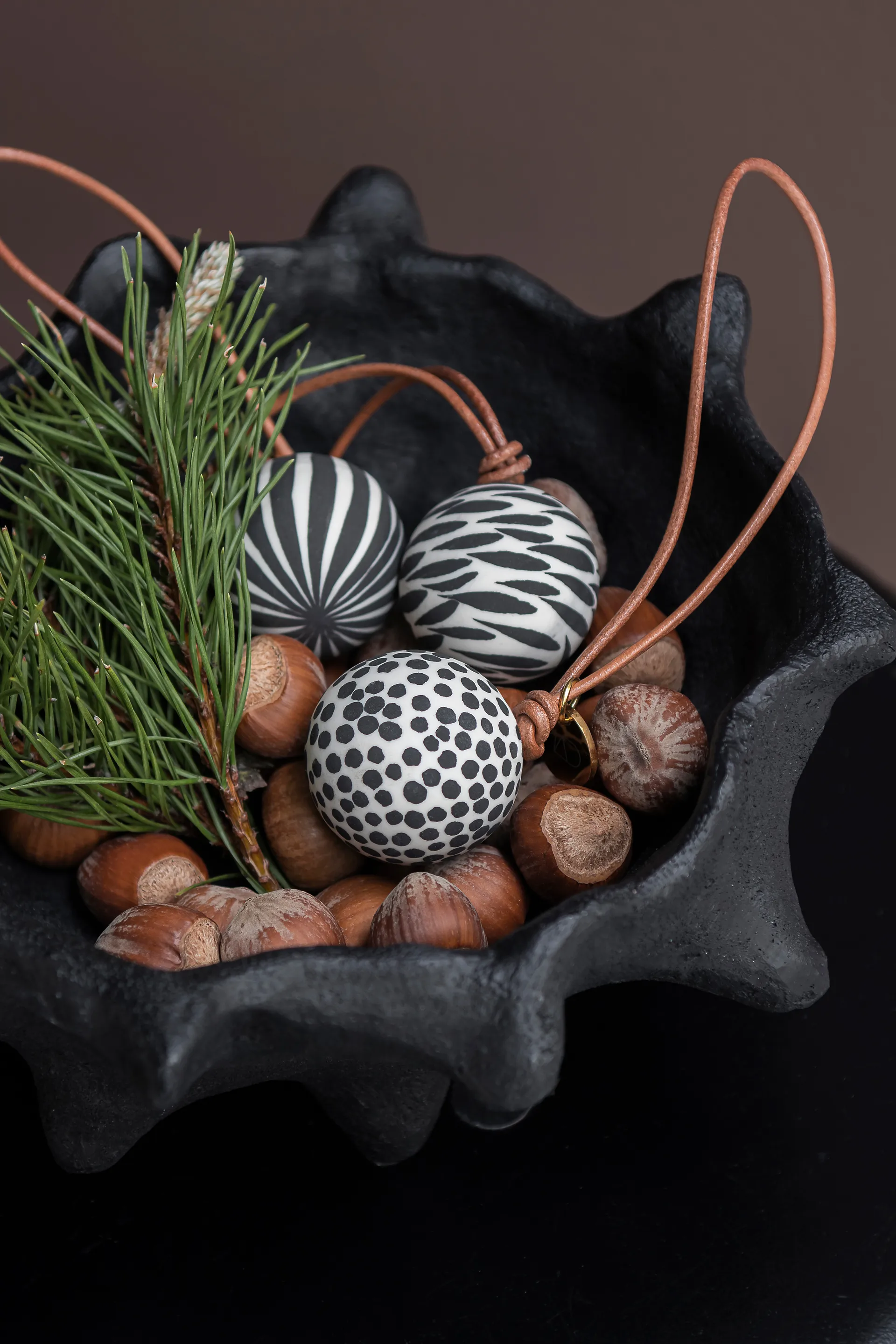 Globe juletrekule 3 deler, Black Mette Ditmer