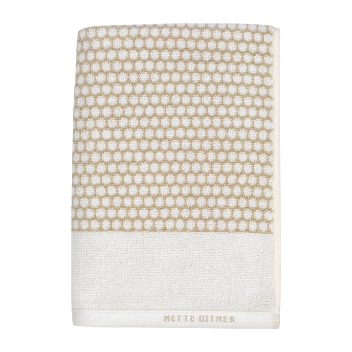 Grid badehåndkle 70 x 140 cm - Sand-off white - Mette Ditmer