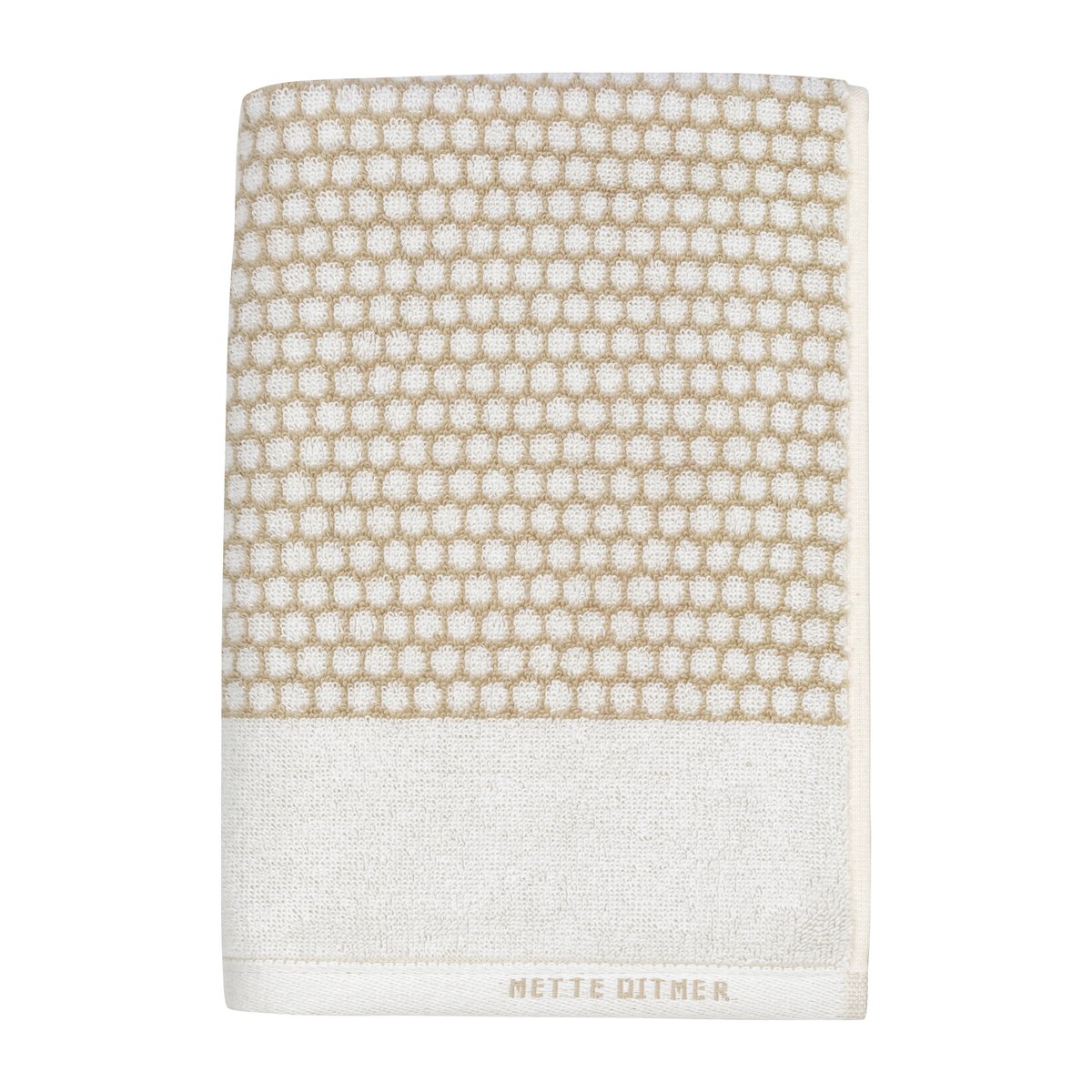 Bilde av Mette Ditmer Grid håndkle 50 x 100 cm Sand-off white