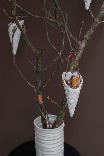 Lace julekremmerhus 2-pakning - Offwhite - Mette Ditmer