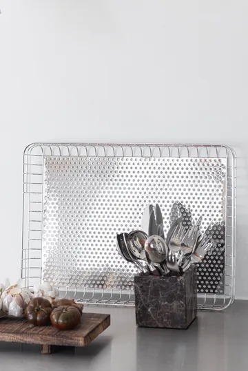 Lift serveringsbrett 33,5x45,5 cm - Chrome - Mette Ditmer
