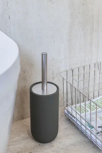 Lotus play toalettbørste, inkl 2 toalettbørstehoder - Dark olive - Mette Ditmer