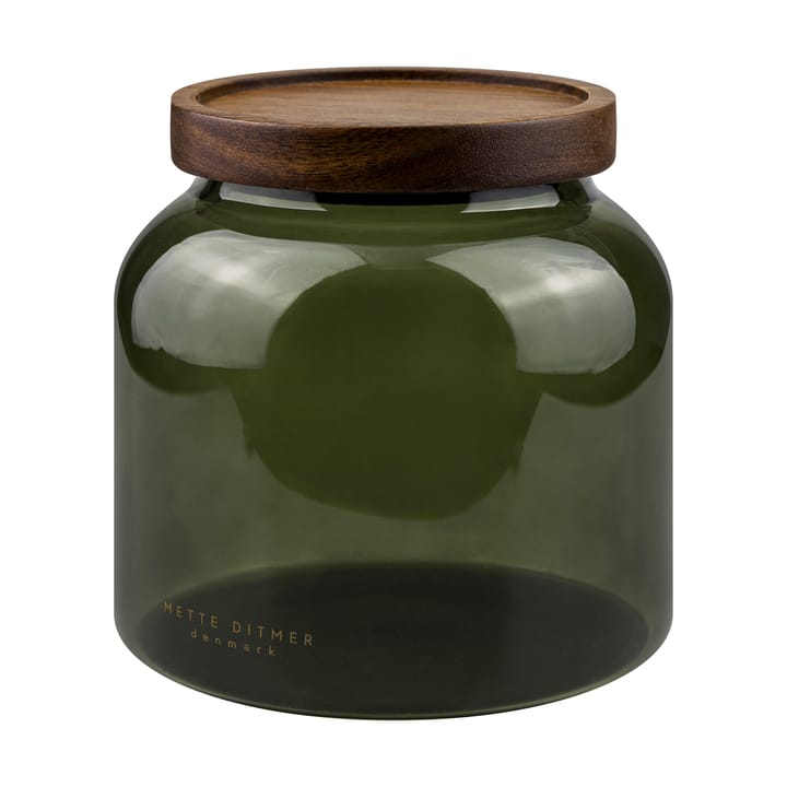 Luna krukke med lokk small 13 cm - Dark forest - Mette Ditmer