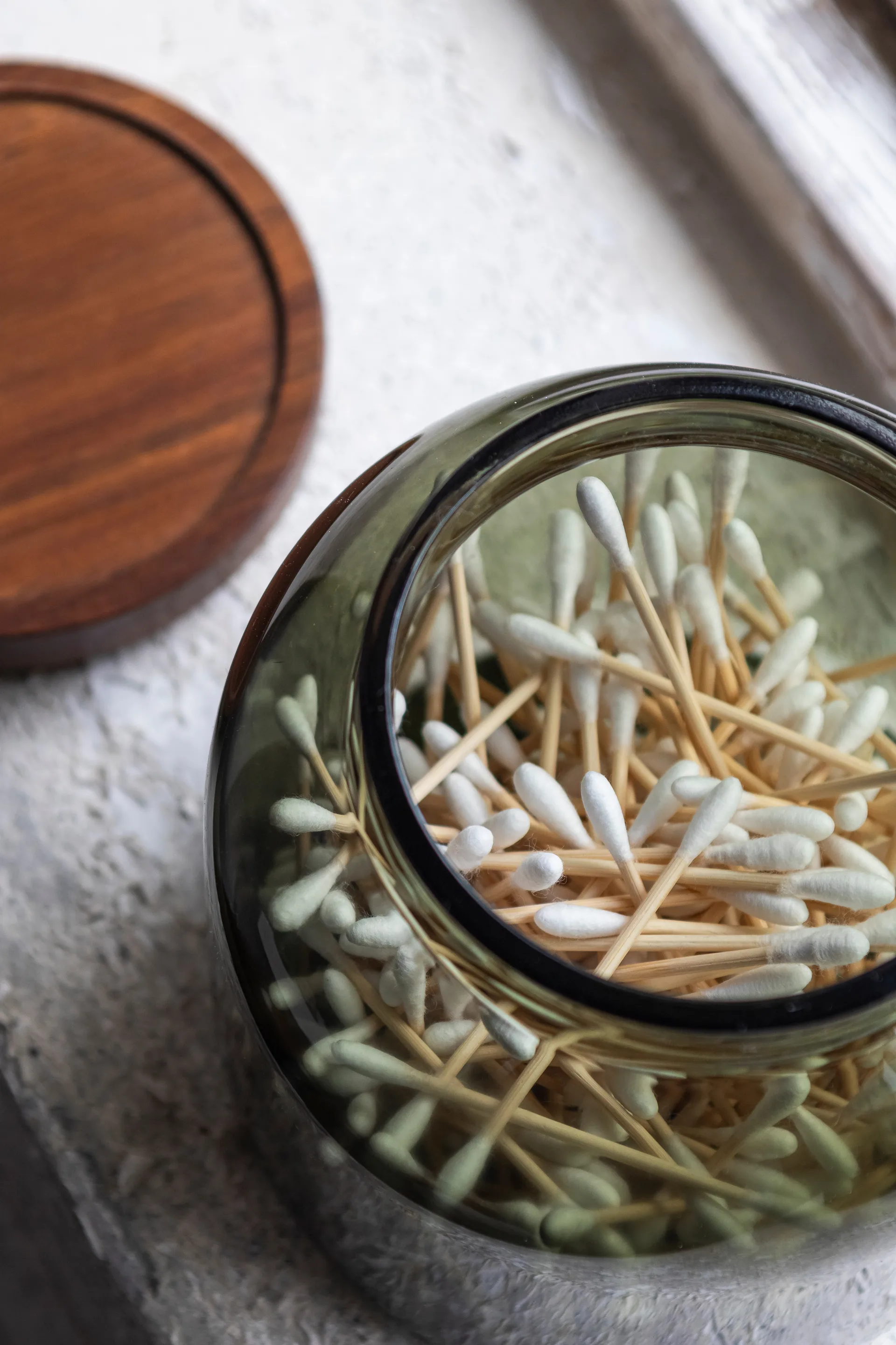 Luna krukke med lokk small 13 cm, Dark forest Mette Ditmer