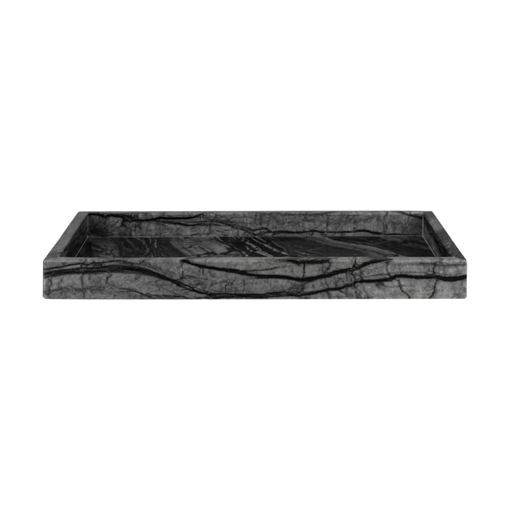 Marble dekorasjonsbrett 16 x 31 cm - Sort-grå - Mette Ditmer