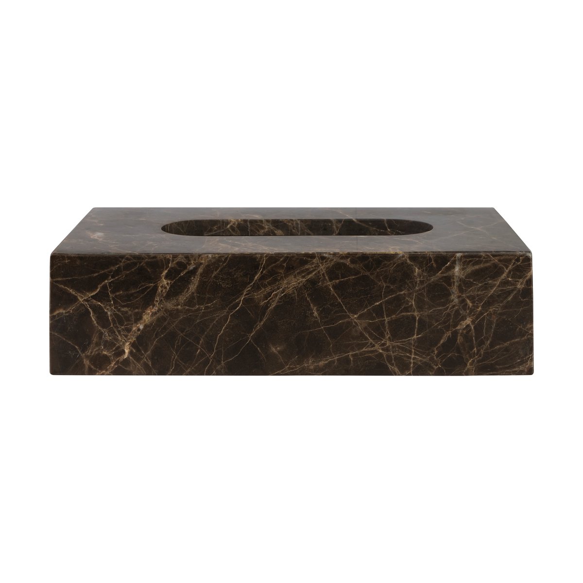 Mette Ditmer Marble lommetørkleboks 14 x 25,5 cm Brun