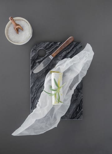 Marble serveringsbrett medium 20x30 cm - Black-grey - Mette Ditmer