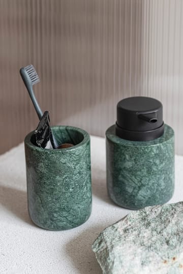 Marble tannbørsteholder 10 cm - Dark forest - Mette Ditmer