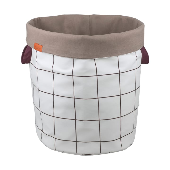 Mesh vaskekurv Ø40x50 cm - Brown-Off-white - Mette Ditmer