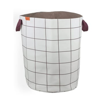 Mesh vaskekurv Ø40x50 cm - Brown-Off-white - Mette Ditmer