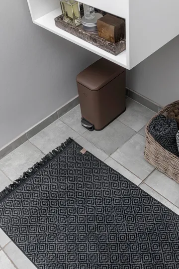 Morocco baderomsmatte 50 x 80 cm - Black-grey - Mette Ditmer