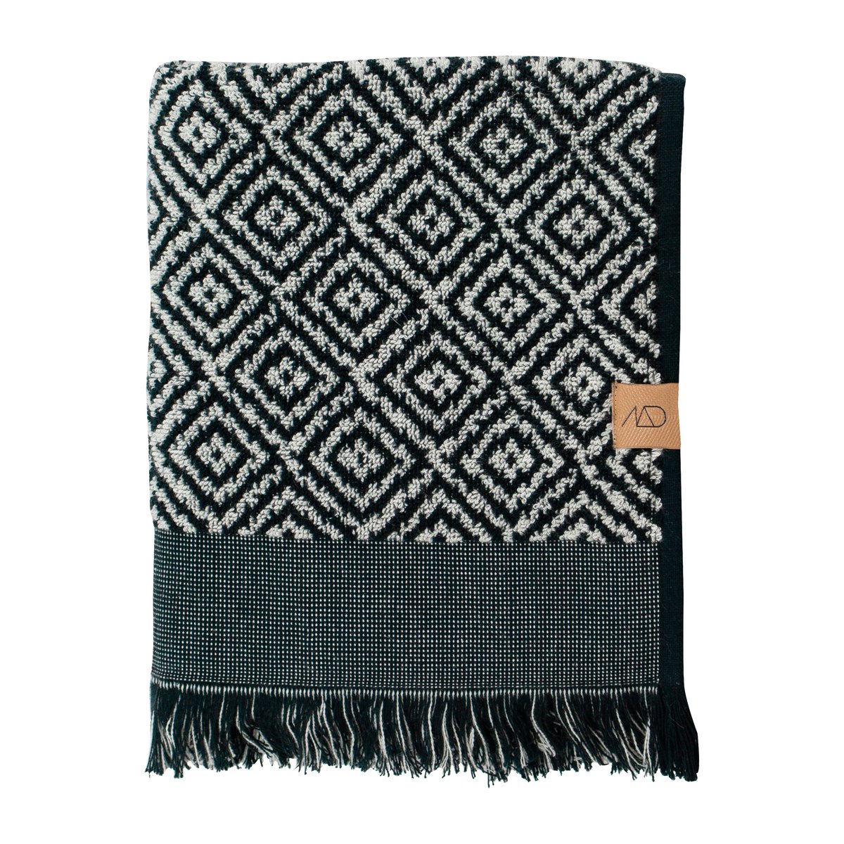 Bilde av Mette Ditmer Morocco håndkle 50 x 90 cm Black-white