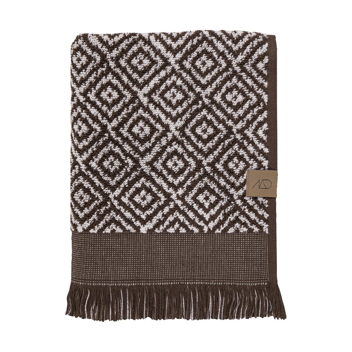 Mette Ditmer Morocco håndkle 50 x 90 cm Chocolate-off-white