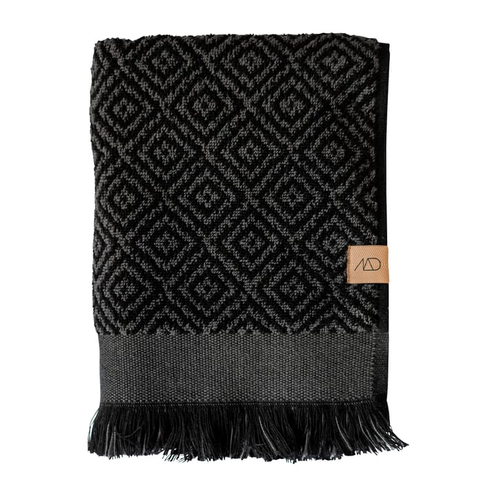 Morocco håndkle 50 x 95 cm - Black-grey - Mette Ditmer