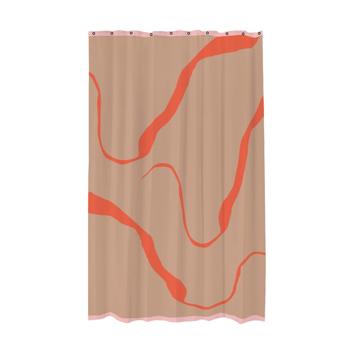 Nova Arte dusjforheng 150 x 200 cm, Latte-orange Mette Ditmer