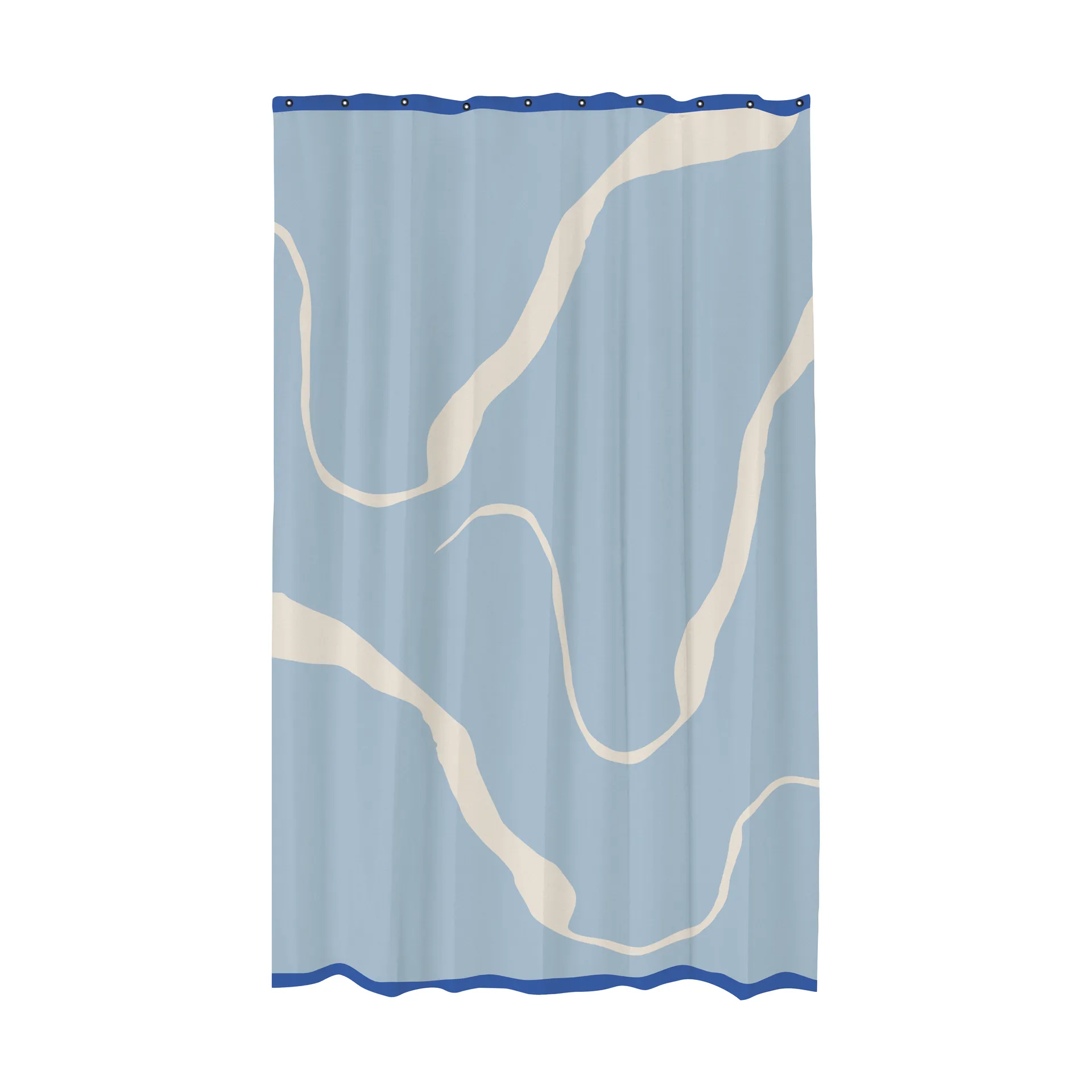 Nova Arte dusjforheng 150 x 200 cm, Light blue-offwhite Mette Ditmer
