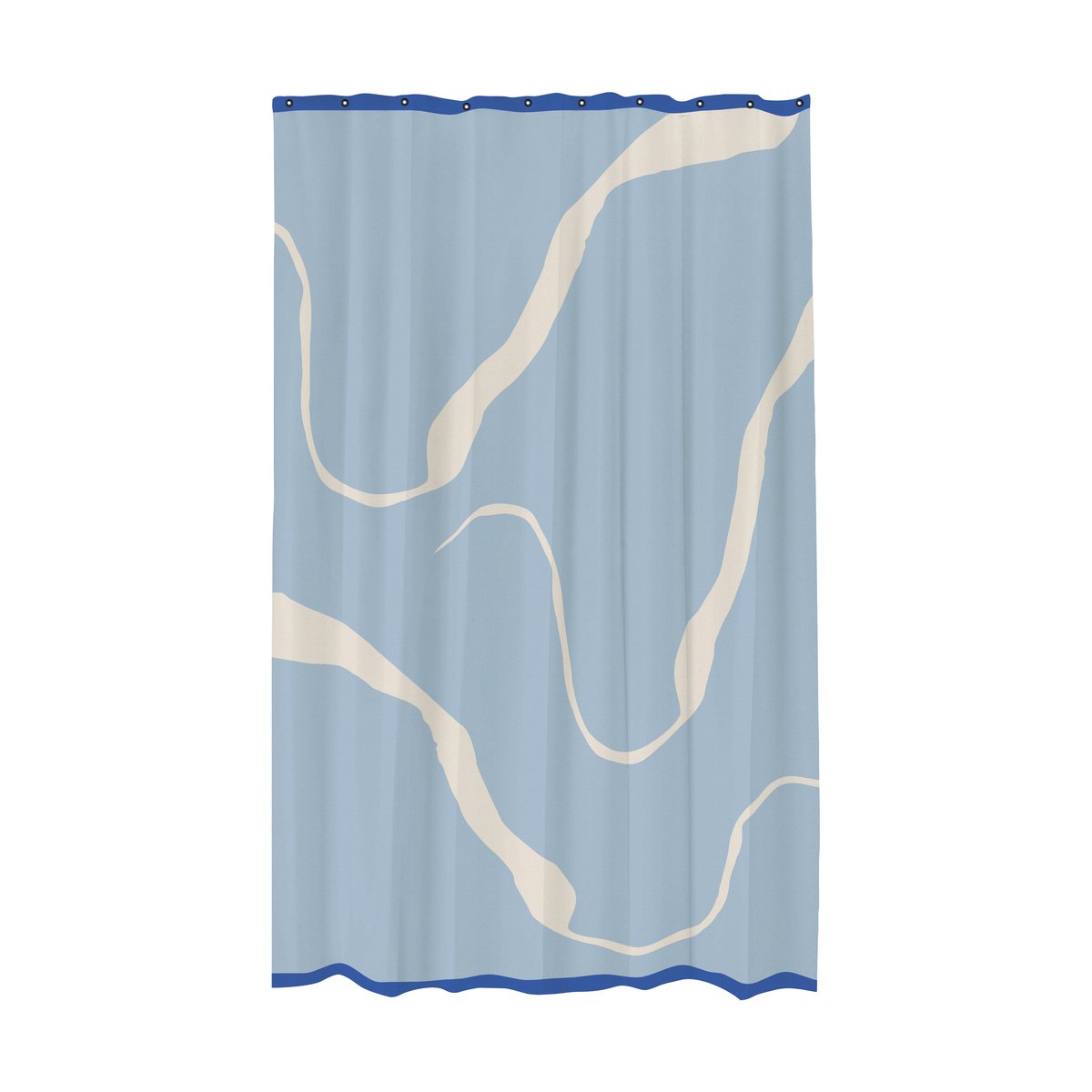 Nova Arte dusjforheng 150 x 200 cm Light blue-offwhite