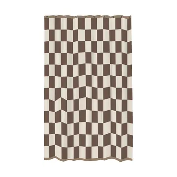 Retro dusjforheng 150x200 cm - Brun - Mette Ditmer