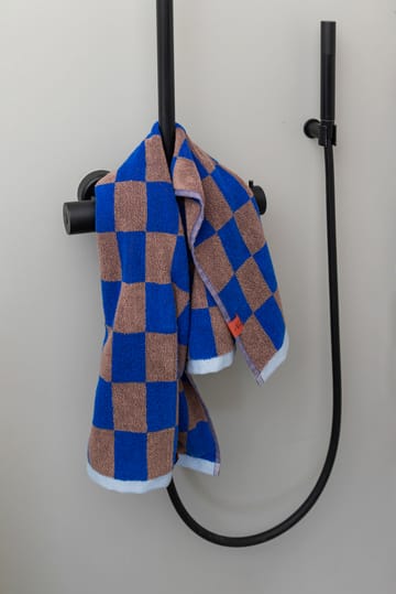 Retro håndkle 50x90 cm - Cobalt - Mette Ditmer