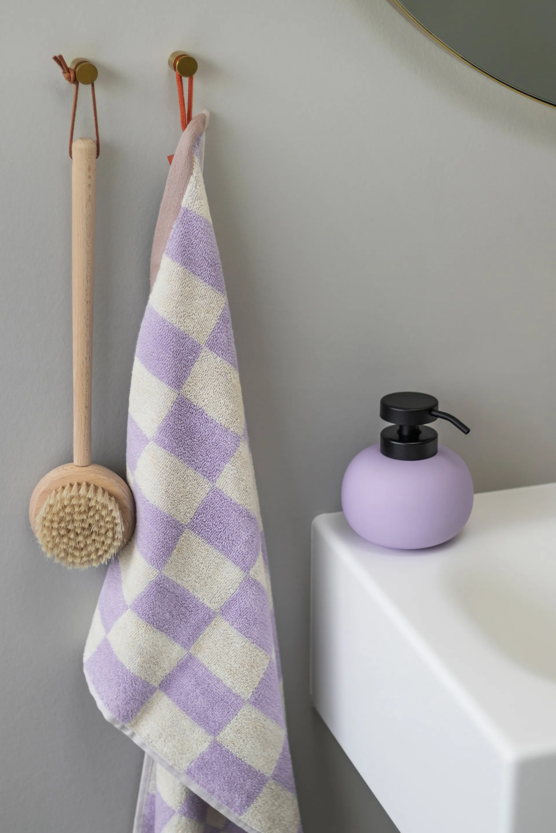 Retro håndkle 50x90 cm, Lilac Mette Ditmer