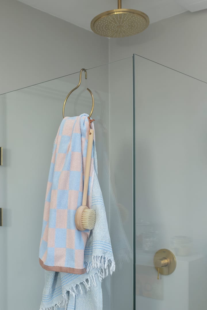 Retro håndkle 70x133 cm, Light blue Mette Ditmer