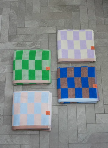 Retro håndkle - Classic green, 50x90 cm - Mette Ditmer