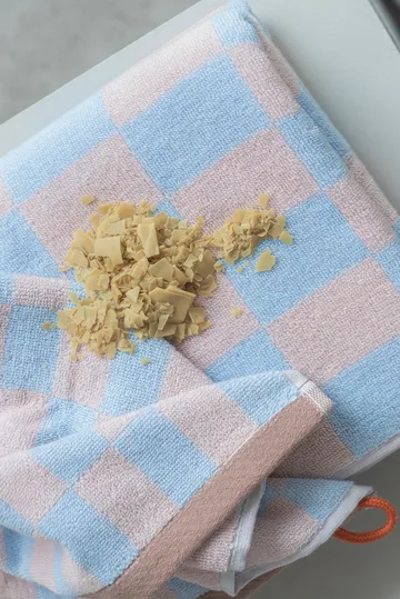 Retro håndkle - Light blue, 50x90 cm - Mette Ditmer